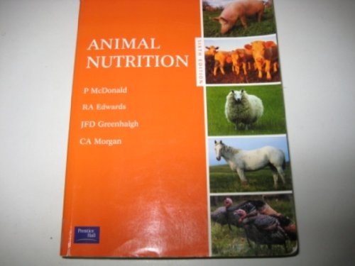 Animal nutrition mcdonald - nutrition, by